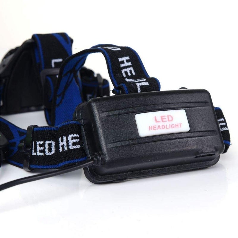 ONTRIP Rechargeable Head Torch Hands Free Head Flashlight LED Head Lamp Spotlight for Camping Fishing Running Cycling Super Bright Headlamp Light Black - Image 4