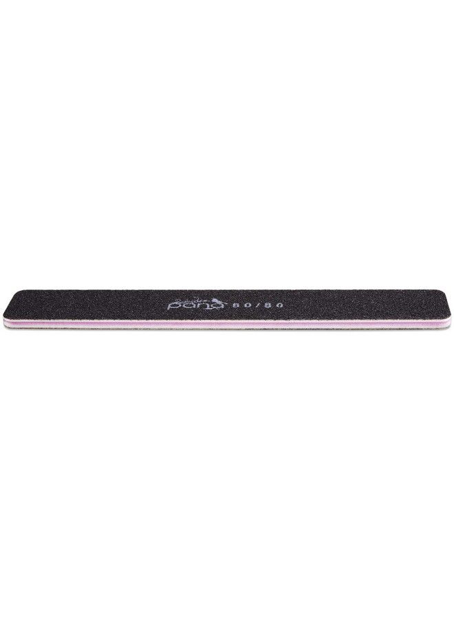 Pana Usa 10 Pcs Professional Nail Files Buffers Jumbo Size Double Sided Emery Board Washable For Acrylic Manicure Pedicure Tools Home And Professional 10 Pieces Pack Color: Black Grit 8080 - Image 5