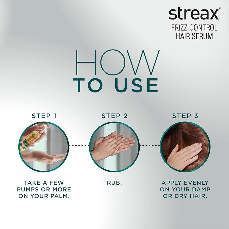 Streax Frizz Control Hair Serum 100Ml - Image 5