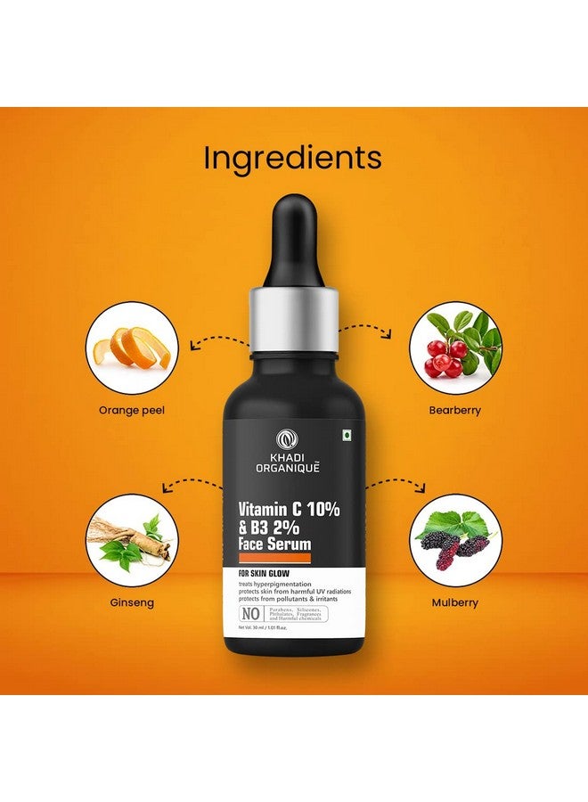 Organique Vitamin C Face Serum & Rosehip Face Serum For Skin Brightening, Radiant Glow & Anti Acne Pimples (Pack of 2) 30 ml each - Image 4