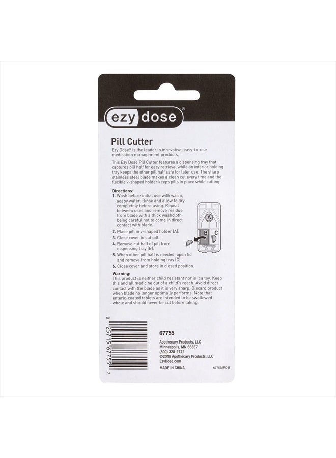 Ezy Dose قاطع ومقسم الحبوب مع موزع، يقطع الحبوب، الفيتامينات، الأقراص، شفرة من الفولاذ المقاوم للصدأ، بحجم السفر، بنفسجي - Image 5