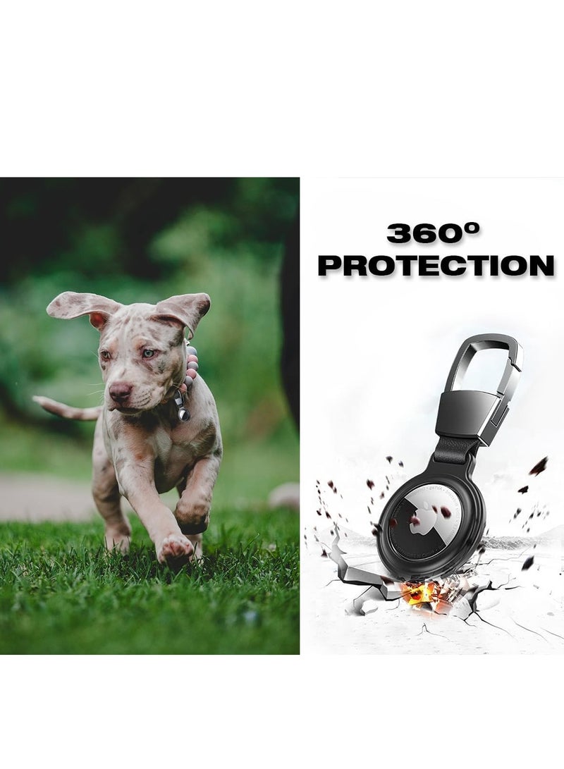 Airtag Case Keychain - Versatile Metal Magnetic Air Tag Keychain Accessories for Your Luggage, Wallet, and Dog Collar, Strong Air Tag Holder with Carabiner - Image 4