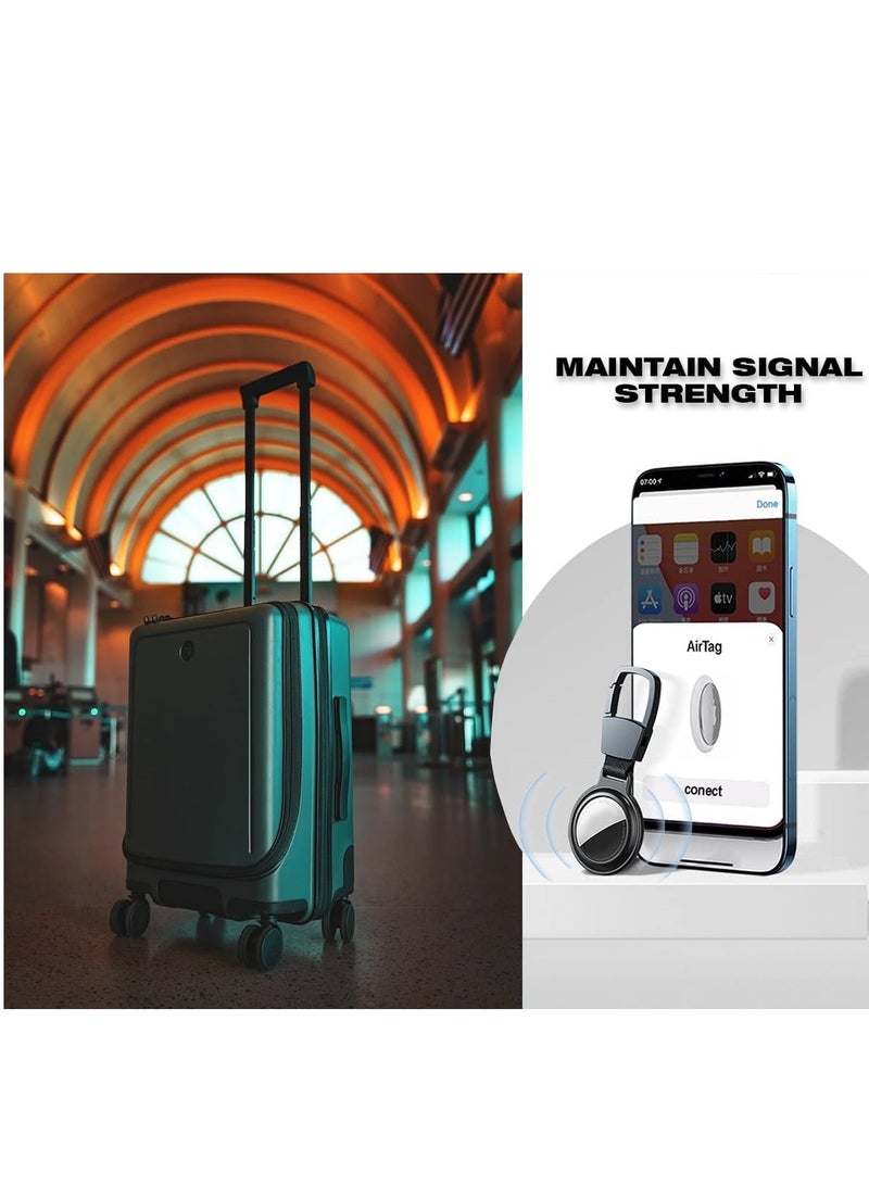 Airtag Case Keychain - Versatile Metal Magnetic Air Tag Keychain Accessories for Your Luggage, Wallet, and Dog Collar, Strong Air Tag Holder with Carabiner - Image 5