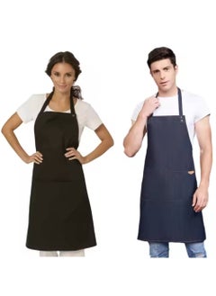 MAXQON Kitchen Chef Apron Waterproof for Women Men Multicolor 80x60cm  - Image 3