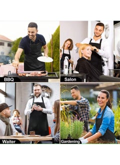 MAXQON Kitchen Chef Apron Waterproof for Women Men Multicolor 80x60cm  - Image 4