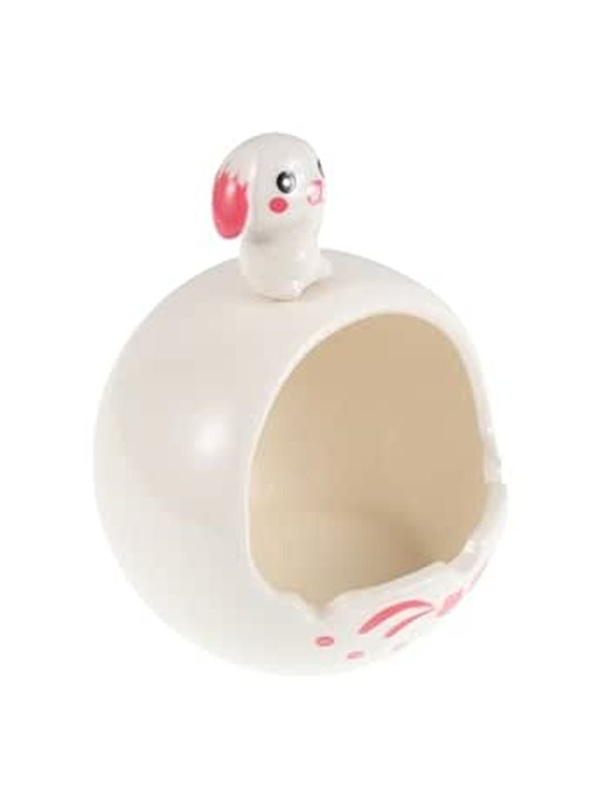 Handmade Ceramic Rabbit Ashtray Indoor Outdoor Use Durable Easy Clean Home Decor - Image 1
