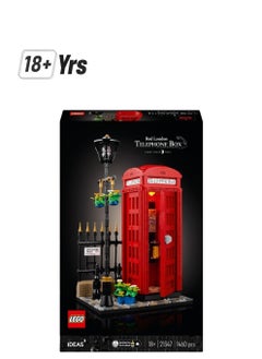 LEGO Ideas Red London Telephone Box Set 21347 Building Toy Set (1460 Pieces)  - Image 1