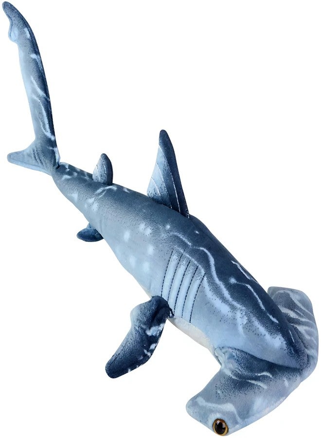 Adventure Planet Blue Printed Hammerhead Shark Plush Toy 24 Inches Long - Image 2