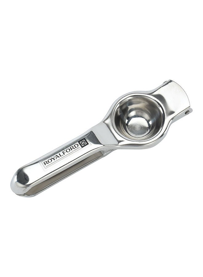 Royalford Lemon Squeezer With Bottle Opener Manual Stainless Steel Squeezer Heavy-Duty Kitchen Tool Ergonomic Design And Dishwasher-Safe Silver - Image 1