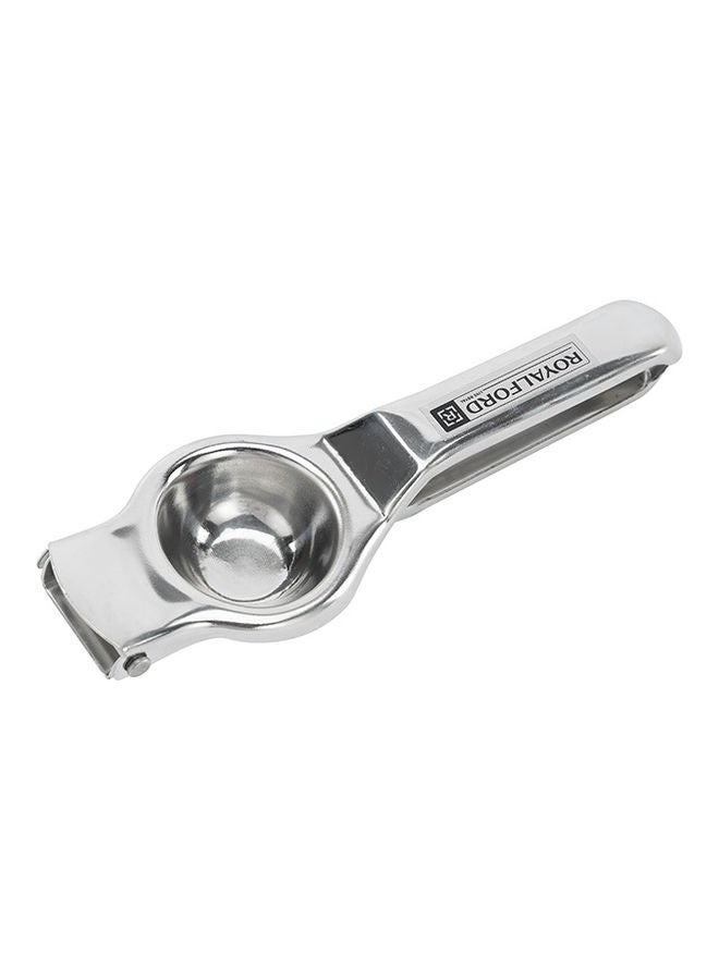 Royalford Lemon Squeezer With Bottle Opener Manual Stainless Steel Squeezer Heavy-Duty Kitchen Tool Ergonomic Design And Dishwasher-Safe Silver - Image 2