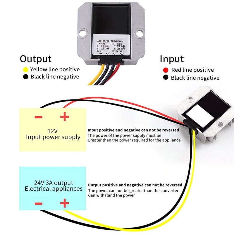 كلاراكو وحدة رفع الطاقة، محول تيار مستمر إلى تيار مستمر، مقاوم للماء والصدمات، شاشات LED للسيارات للمراوح والمحركات الكهربائية ومكبرات الصوت - Image 3