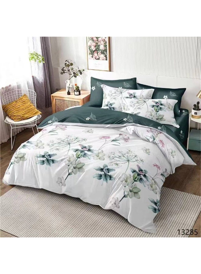 Luxury King 6-Piece Bedding Set –  simple Design, 220x240cm Duvet Cover with Fitted Sheet & 4 Pillowcases