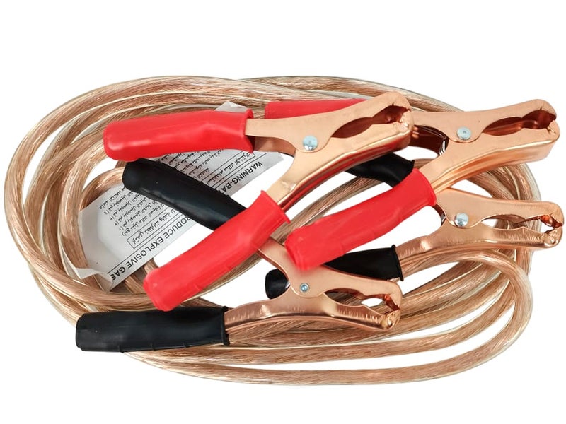 THUNDER 500 Amp Heavy Duty Car Battery Booster Cable 2.5 Meter 6 Gauge Jump Start Cable with Copper Plated Clamps, Automotive Emergency Battery Jumper Cable for Cars, SUVs, Pickup Trucks, Vans and Light Commercial Vehicles with Carry Storage Bag .Item No LS50025 - Image 1