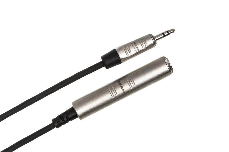 Hosa HXSM-005 Pro Headphone Adaptor Cable, REAN 1/4 Inch TRS to 3.5 mm TRS, 5 Feet - Image 2