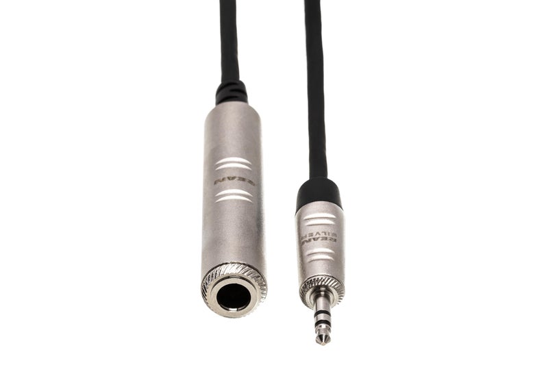 Hosa HXSM-005 Pro Headphone Adaptor Cable, REAN 1/4 Inch TRS to 3.5 mm TRS, 5 Feet - Image 4
