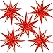 TOTAFAM 60 Pcs Star Balloons Explosion 12 Point Foil Cone Balloons Magic Balloon Large for Wedding Anniversary Backdrop Birthday Party Decorations Red - Image 3