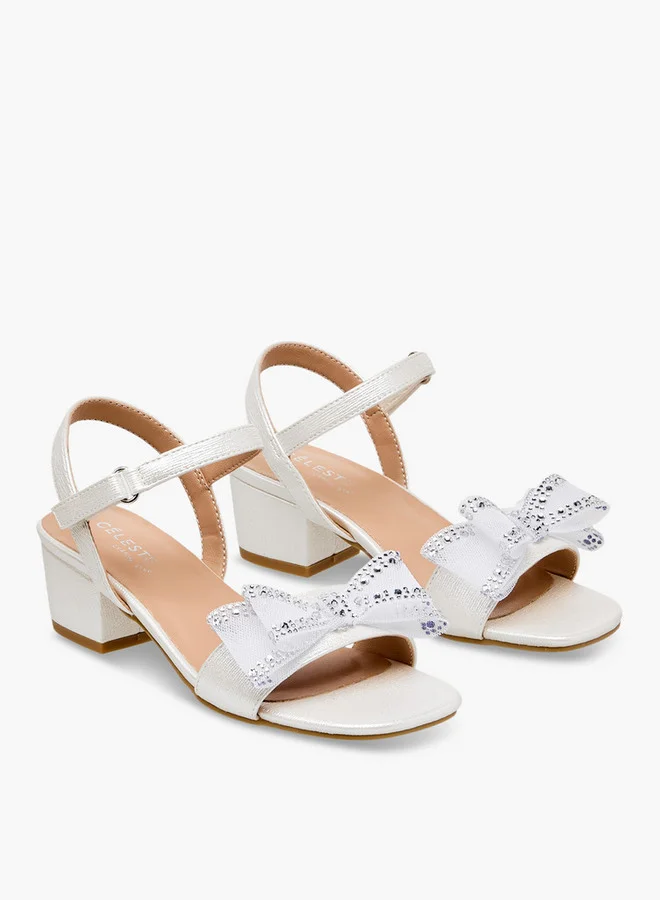 Celeste Girls Bow Embellished Sandals Ramadan Collection