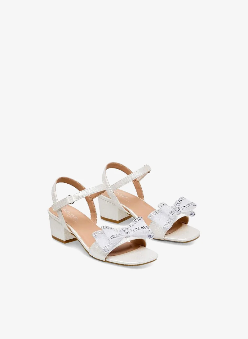 سيليست صنادل بناتي مزينة بفيونكة تشكيلة رمضان