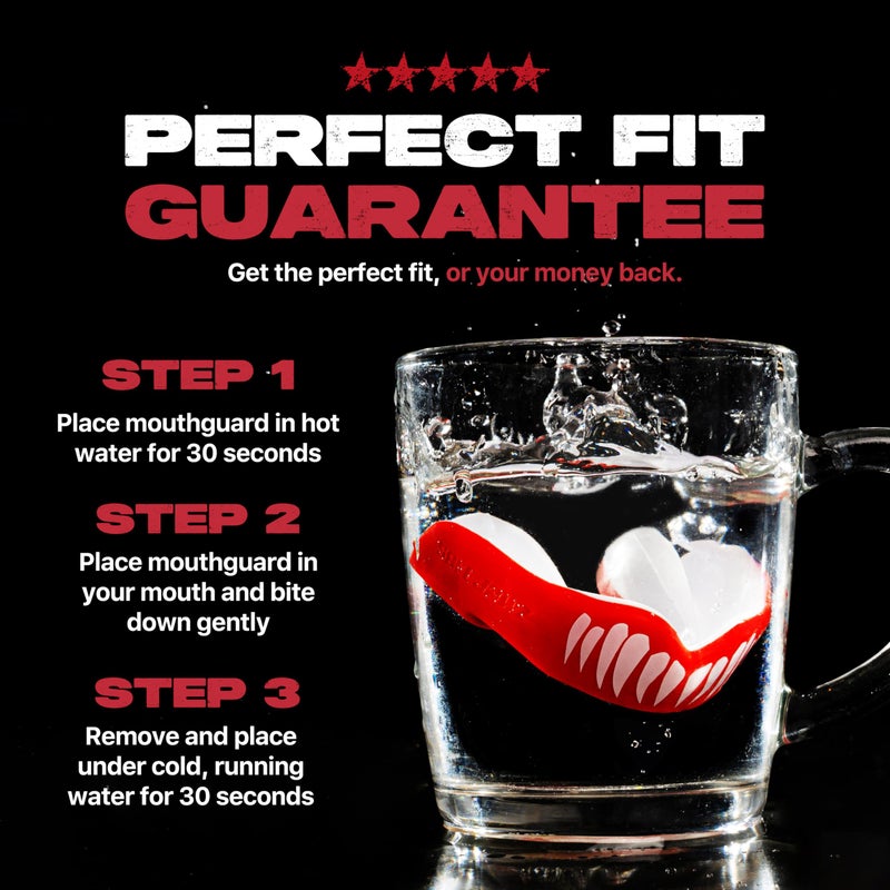 Safejawz Sports Mouthguard  Dual Layer Premium Mouth Guard With Case For Basketball  Lacrosse  Football  Martial Arts  Hockey  Wrestling  Ice Hockey And All Contact Sports - Image 4