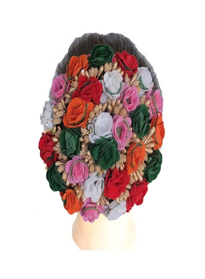 Arooman™ Bridal Hair Juda/Gajra Hair Accessories for Women & Girls, Pack_01, Color-Multi - Image 3