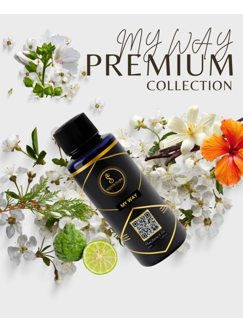 Scenta Flora My Way Diffuser Oil 50ml | Premium Aromatherapy Blend with Bergamot, Orange Blossom, Tuberose, Cedar, Vanilla & White Musk | Pure Fragrance Oil for Relaxation & Mood Uplift - Image 4