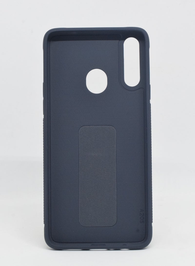 BORTONY Protective Case Cover With Finger Grip Stand For Samsung A20S - Image 2