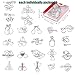 Buootooy 24 Pack Metal Wire Puzzles for Adults Kids IQ Brain Teaser Stress Relief Toys Classic Interlocking Logic Games with Gift Box Gift for Puzzle Lovers - Image 4