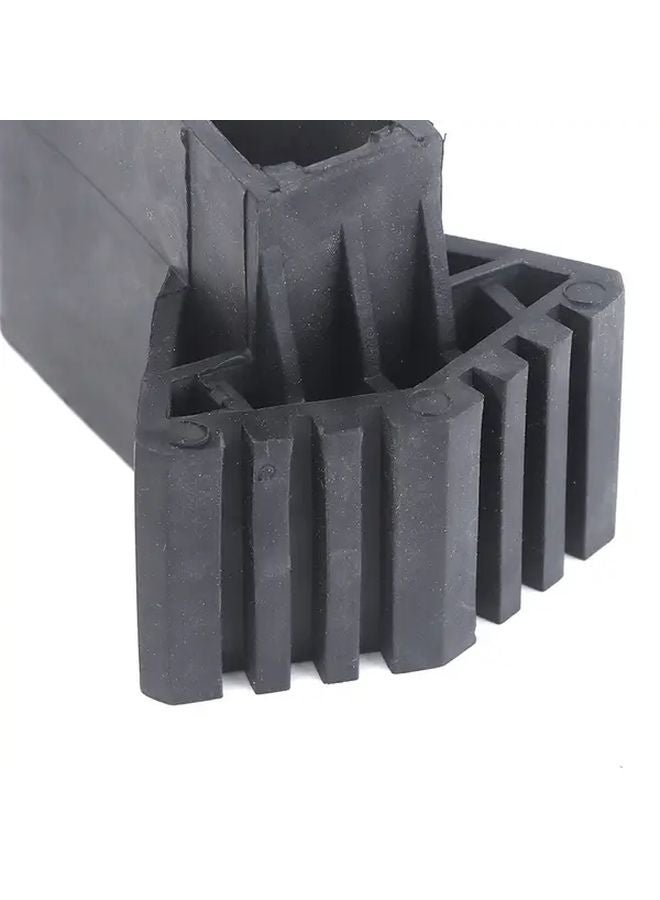 Durable Fan Shaped Ladder Foot Cover Anti Slip Black Plastic Ladder Accessory 1pc - Image 1