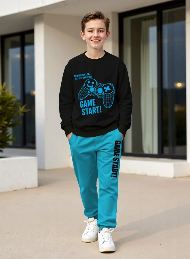 Take Two Take Two Teens Game On Graphic Sweatshirt and Joggers Set