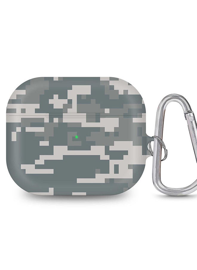 Stylizedd - StylePods Case for Airpods 3rd Gen Case With Anti-Lost Keychain - Digital Camo - Image 1
