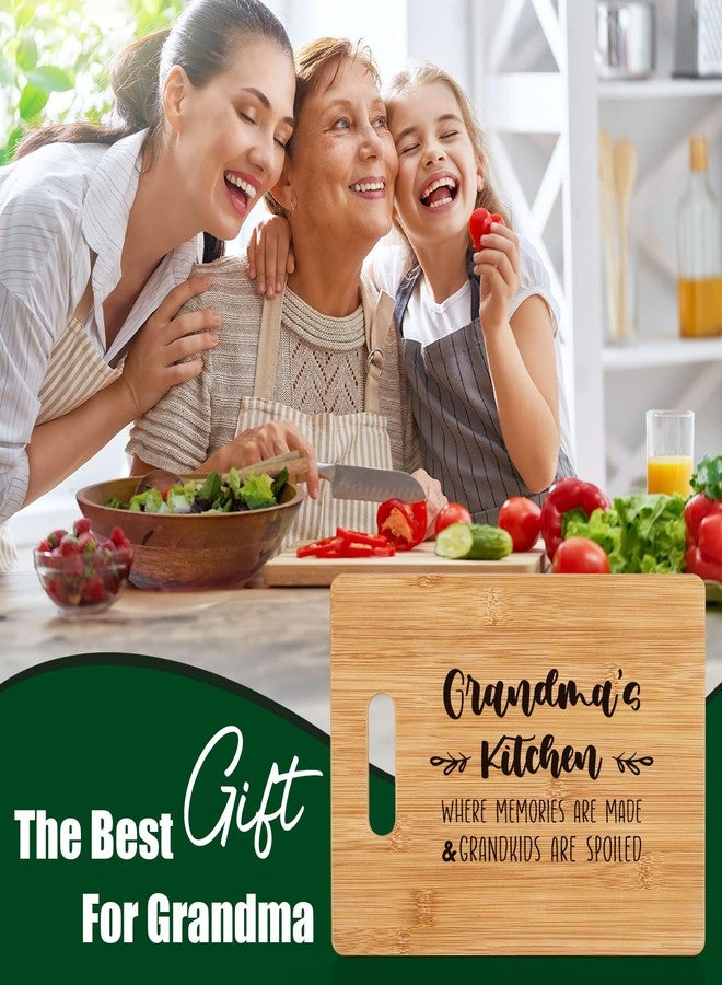 Lodeskee Christmas Gifts for Grandma, Cutting Board Gift for Best Grandmother from Grandchildren - Grandma Birthday Gift Mothers Day Presents, Grandma's Kitchen WHERE MEMORIES ARE MADE - Image 4
