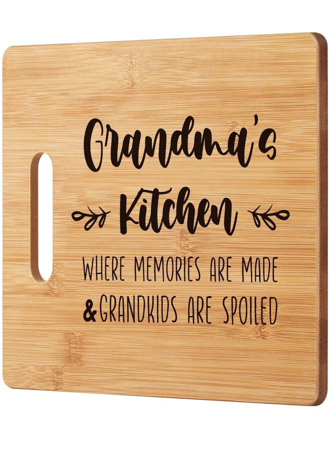 Lodeskee Christmas Gifts for Grandma, Cutting Board Gift for Best Grandmother from Grandchildren - Grandma Birthday Gift Mothers Day Presents, Grandma's Kitchen WHERE MEMORIES ARE MADE - Image 1
