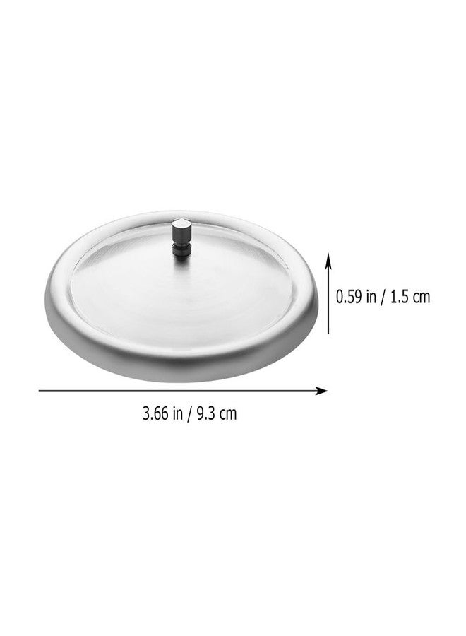 Hemoton 2pcs Cup Lid Cups with Lids Covers Water Beverage Mug Lid Travel Mug Cover Lids for Cups Mugs with Tumbler Travel Mugs for Cup Cover Stainless Steel Silver - Image 2