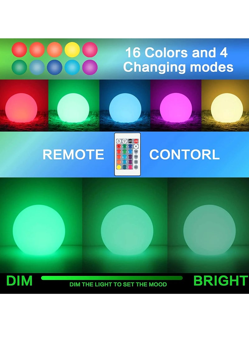 جو إيكو  مصباح مكتبي LED بضوء كروي ، 16 لون RGB قابل للتعتيم و 4 أوضاع - Image 5