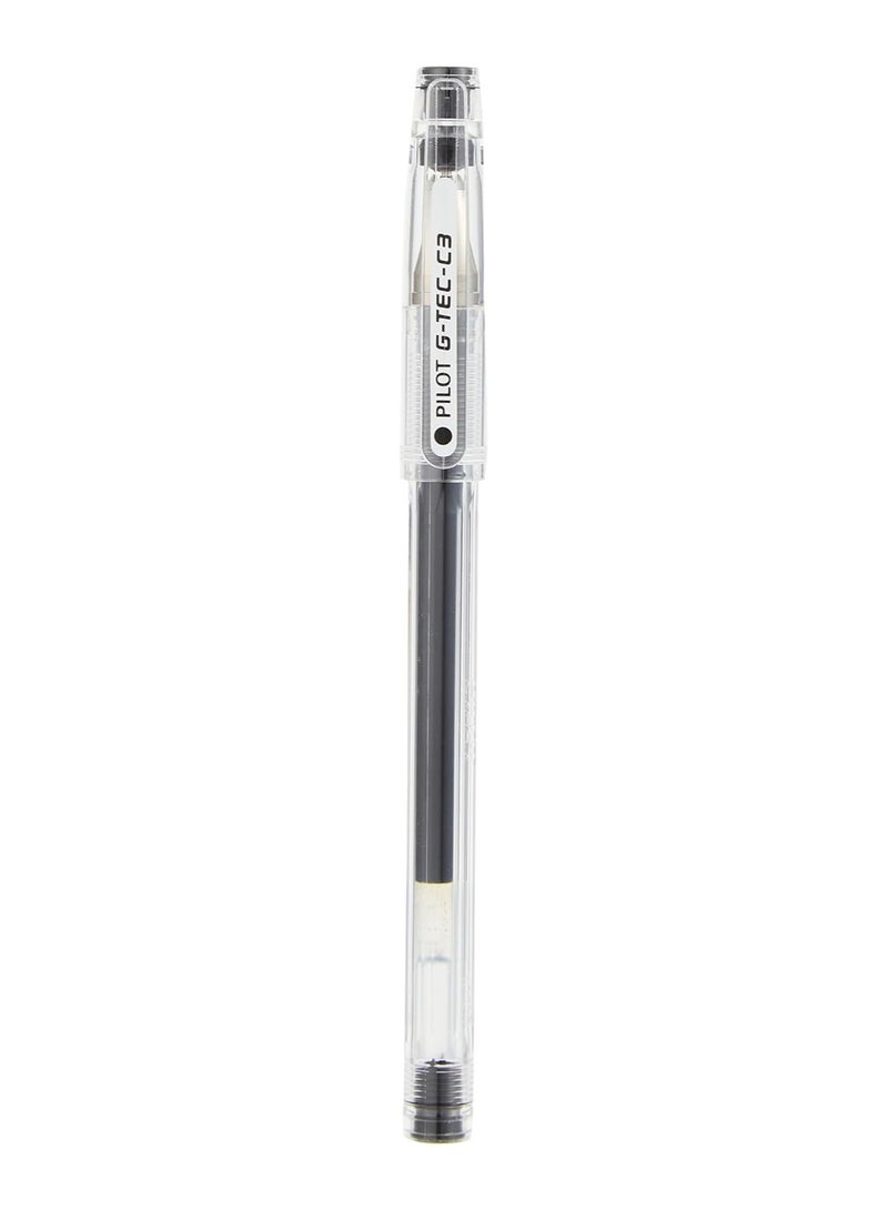 Pilot G - Tec-C3 Gel Microtip Rollerball Pen Black Pack of 1 - Image 1