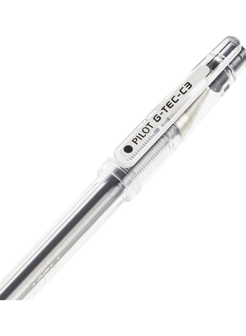 Pilot G - Tec-C3 Gel Microtip Rollerball Pen Black Pack of 1 - Image 2