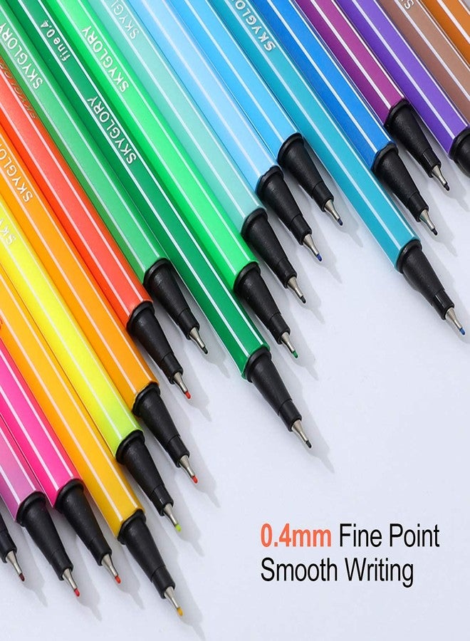 53 Arts 53ARTS® 24 Colors Fineliner Pens Fine Tip Marker Color Pens Set - Image 5