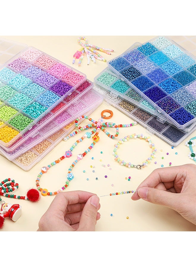 Small Colourful Bracelet Beads With A-Z Alphabet Letter DIY Bead Making Kit With Rope - Image 2