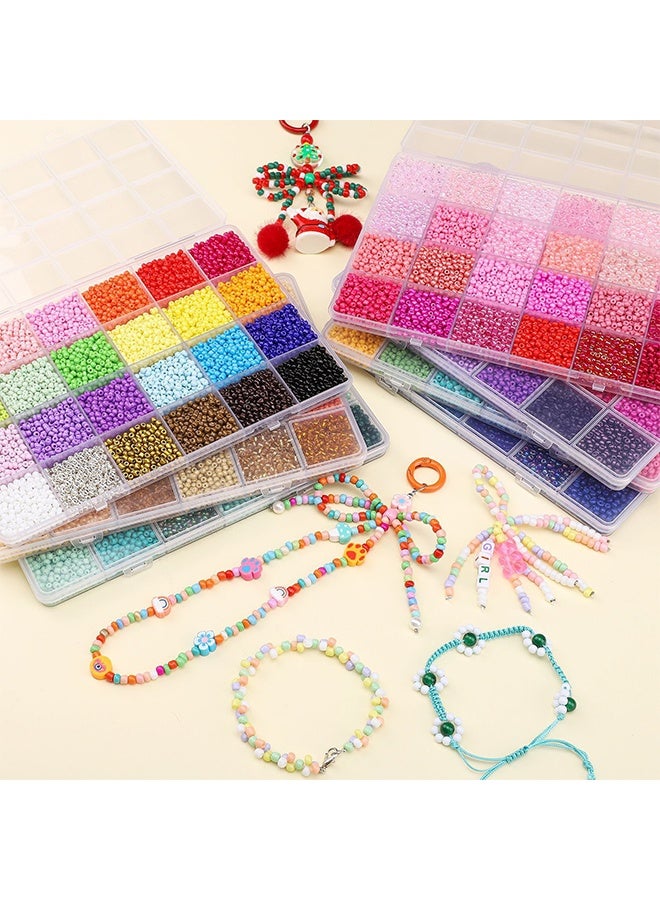 Small Colourful Bracelet Beads With A-Z Alphabet Letter DIY Bead Making Kit With Rope - Image 3