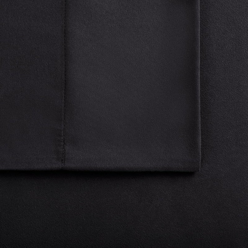 Serta Simply Clean Super Soft Hypoallergenic Stain Resistant Deep Pocket 4 Pieces Solid Bed Sheet Set, Full, Black - Image 5