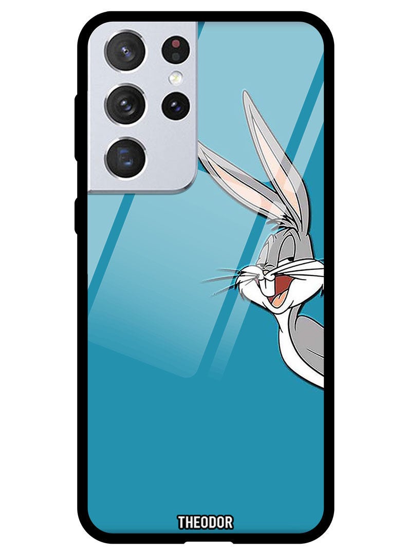 Theodor Protective Tempered Glass Case Cover Samsung Galaxy S21 ULTRA Bugs Bunny - Image 1