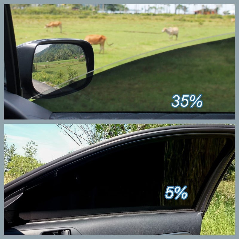 TOYOCO Window Tint Film for Cars 5% VLT 20in x 10Ft Ceramic Window Tints, Blocks 99% UV & IR Rays, Heat Resistant Anti Glare Film for Windshield, Scratch Resistant Sun Shade Auto Tint Roll - Image 2