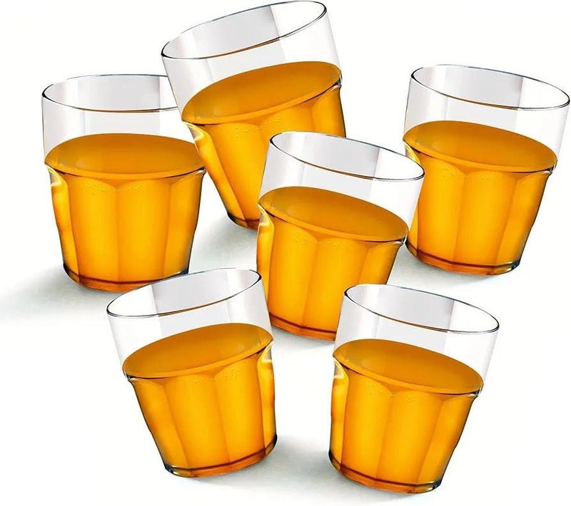Plastic Beer Glasses 6 Pieces Quality Food Grade Shatter Break Resistant  - Image 1