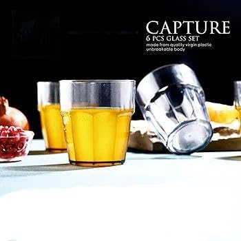 Plastic Beer Glasses 6 Pieces Quality Food Grade Shatter Break Resistant  - Image 3