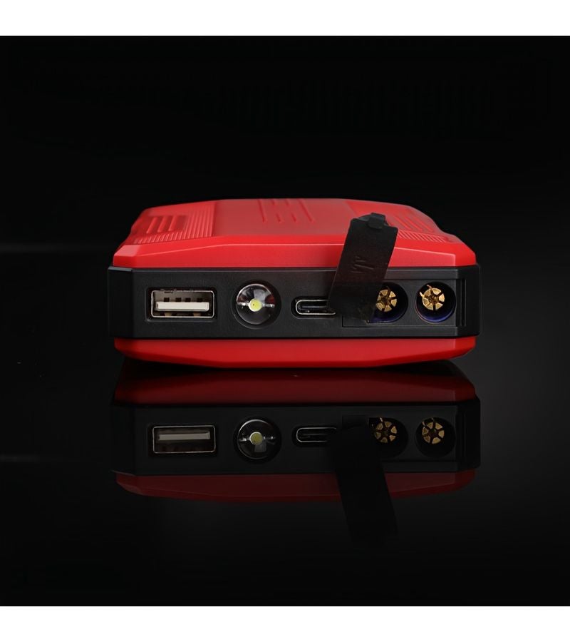 Red Portable Versatile Power Bank Jump Starter Booster Pack Kit for Car - Image 5
