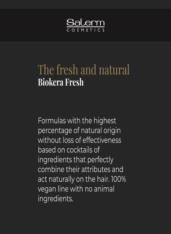 SALERM - Repair Shampoo Yellow Shot - Biokera Fresh - 1000 ml - Repairs and Protects - For Shiny, Frizz-Free Hair - Sulfate-Free and Paraben-Free Shampoo - Image 5