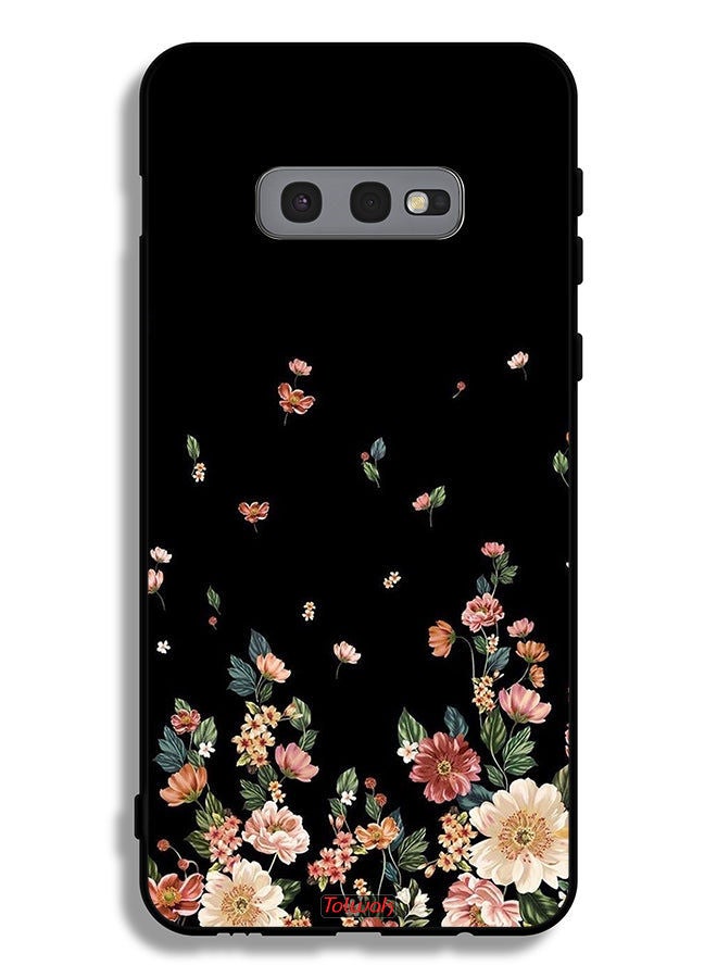 Tolwak غطاء واقي لهاتف سامسونج جالاكسي S10e مزين بزهور صغيرة في الأسفل - Image 2