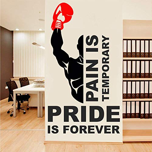 StickMe 'Gym - Fitness - Bodybuilding - Office - Sports - Workout - Boxing - Inspirational - Motivational - Quotes - Wall Sticker' -SM792 (Multi Colour, Vinyl - 70cm X 40 cm)-Self-Adhesive - Image 2