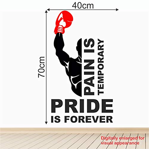 StickMe 'Gym - Fitness - Bodybuilding - Office - Sports - Workout - Boxing - Inspirational - Motivational - Quotes - Wall Sticker' -SM792 (Multi Colour, Vinyl - 70cm X 40 cm)-Self-Adhesive - Image 4