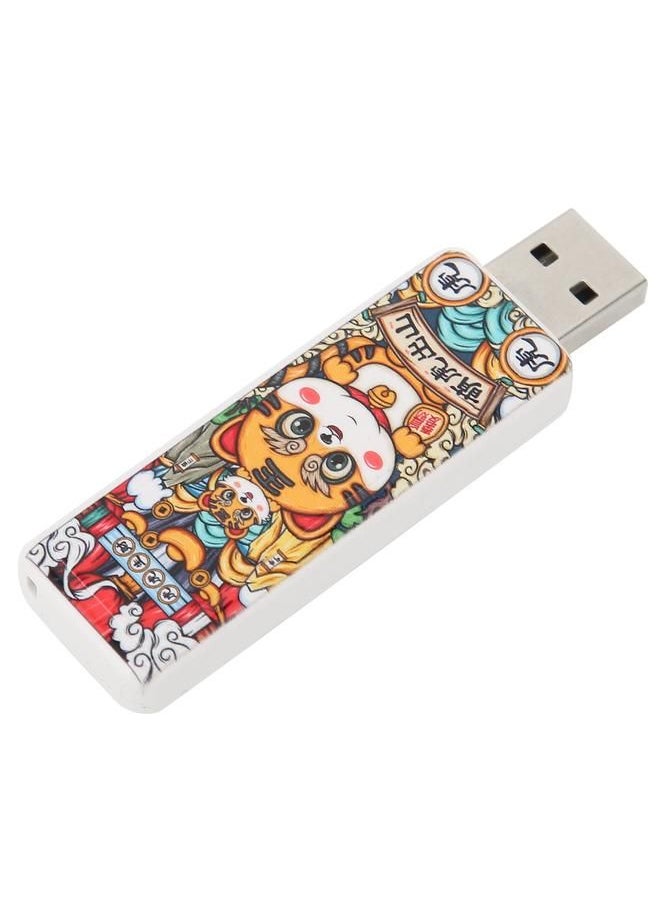 Arabest - U Disk USB2.0 Cartoon Tiger Hot Swap Plug and Play Stable Durable Electromagnetic Immunity USB Flash DriveTiger Pattern 64GB - Image 1